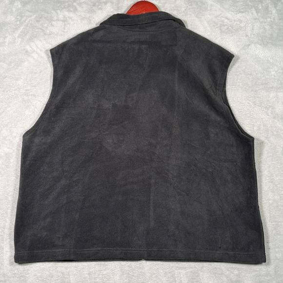 Columbia Vest Mens 2XL Gray Fleece Full Zip Cathedral Peak Mountain Outdoor - Picture 8 of 9